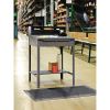 Open Steel Shop Desk, 34.5" x 29" x 53.75", Medium Gray2