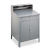 Steel Cabinet Shop Desk, 34.5" x 29" x 53", Medium Gray2