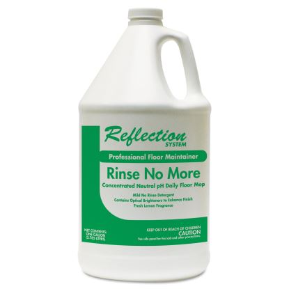 Rinse-No-More Floor Cleaner, Lemon Scent, 1 gal, Bottle, 4/Carton1