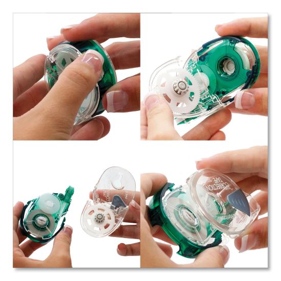 MONO Refillable Correction Tape, Clear Applicator, 0.17" x 472"1