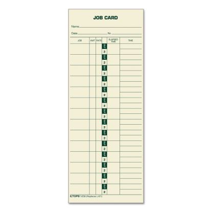Manilla Job Cards, Replacement for 15-800622/L-61, One Side, 3.5 x 9, 500/Box1