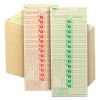 Time Clock Cards, Replacement for CH-107-2, Two Sides, 3.5 x 9, 500/Box2