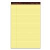 Gold Fibre Quality Writing Pads, Wide/Legal Rule, 50 Canary-Yellow 8.5 x 14 Sheets, Dozen1