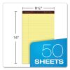 Gold Fibre Quality Writing Pads, Wide/Legal Rule, 50 Canary-Yellow 8.5 x 14 Sheets, Dozen2