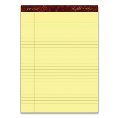 Ruled Writing Pad, Wide/Legal Rule, 50 Canary-Yellow 8.5 x 11.75 Sheets, Dozen1