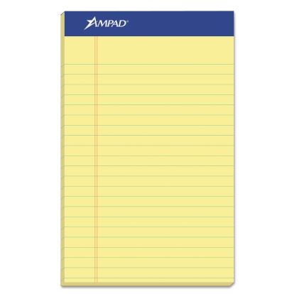 Perforated Writing Pads, Narrow Rule, 50 Canary-Yellow 5 x 8 Sheets, Dozen1