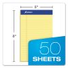 Perforated Writing Pads, Narrow Rule, 50 Canary-Yellow 5 x 8 Sheets, Dozen2