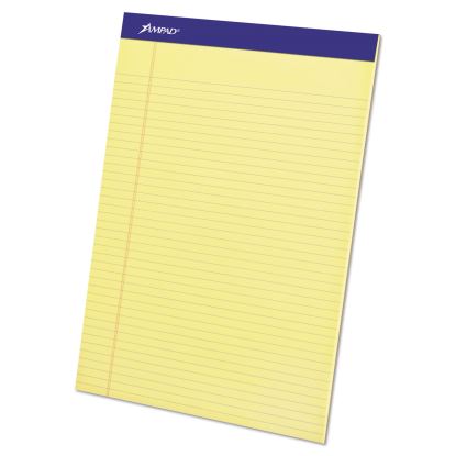 Perforated Writing Pads, Narrow Rule, 50 Canary-Yellow 8.5 x 11.75 Sheets, Dozen1
