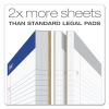 Double Sheet Pads, Wide/Legal Rule, 100 White 8.5 x 11.75 Sheets2