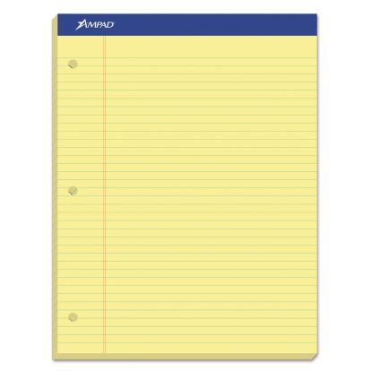Double Sheet Pads, Narrow Rule, 100 Canary-Yellow 8.5 x 11.75 Sheets1