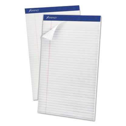 Perforated Writing Pads, Wide/Legal Rule, 50 White 8.5 x 14 Sheets, Dozen1