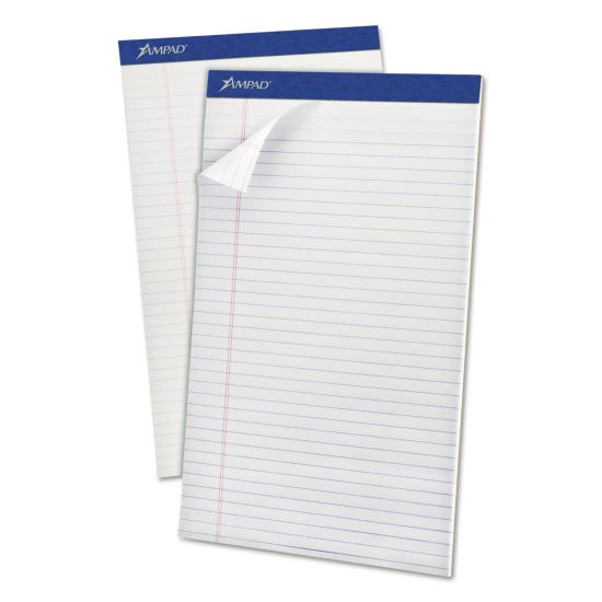 Perforated Writing Pads, Wide/Legal Rule, 50 White 8.5 x 14 Sheets, Dozen1