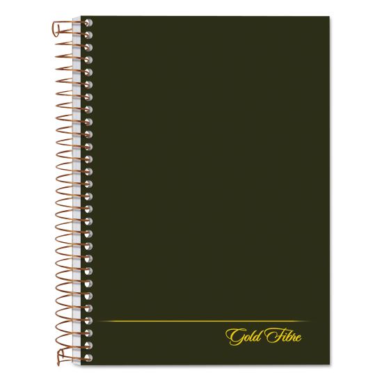 Gold Fibre Personal Notebooks, 1 Subject, Medium/College Rule, Classic Green Cover, 7 x 5, 100 Sheets1