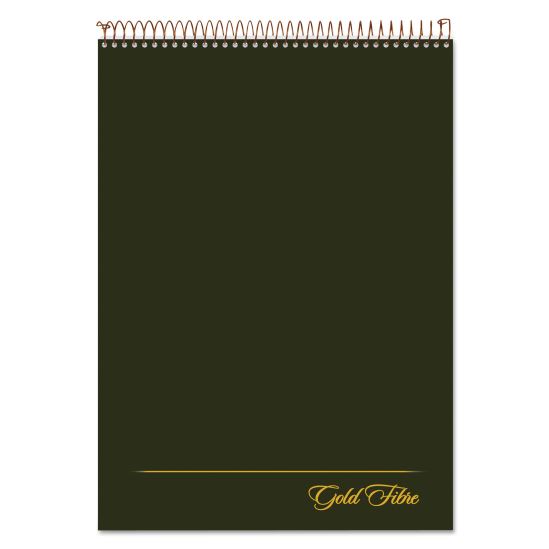 Gold Fibre Wirebound Project Notes Pad, Project-Management Format, Green Cover, 70 White 8.5 x 11.75 Sheets1