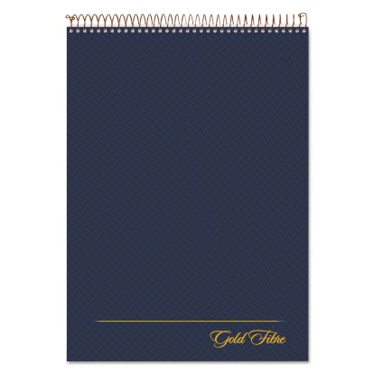 Gold Fibre Wirebound Project Notes Pad, Project-Management Format, Navy Cover, 70 White 8.5 x 11.75 Sheets1