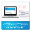 W-2 Tax Form/Envelope Kits, Six-Part Carbonless, 8.5 x 5.5, 2/Page, (24) W-2s and (1) W-3, 24/Sets2
