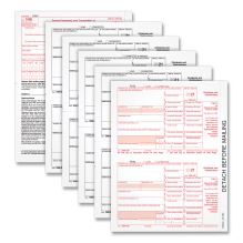 1099-Div Tax Forms, Five-Part Carbonless, 5.5 x 8, 2/Page, (24) 1099s and (1) 10961
