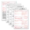 W-2 Tax Forms, Four-Part Carbonless, 5.5 x 8.5, 2/Page, (50) W-2s and (1) W-31