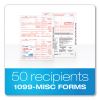 Five-Part 1099-MISC Tax Forms, 8.5 x 11, 2/Page, 50/Pack2