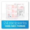 Four-Part 1099-NEC Continuous Tax Forms, 8.5 x 11, 2/Page, 24/Pack2