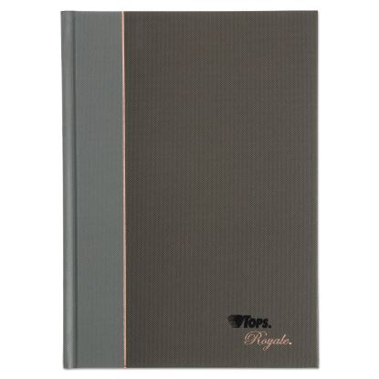 Royale Casebound Business Notebooks, 1 Subject, Medium/College Rule, Black/Gray Cover, 8.25 x 5.88, 96 Sheets1