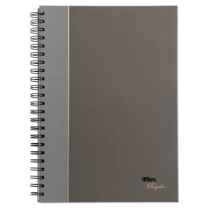 Royale Wirebound Business Notebooks, 1 Subject, Medium/College Rule, Black/Gray Cover, 11.75 x 8.25, 96 Sheets1
