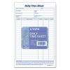 Daily Time and Job Sheets, 8.5 x 5.5, 1/Page, 200 Forms/Pad, 2 Pads/Pack2