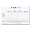 Weekly Time Sheets, 5.5 x 8.5, 1/Page, 50 Forms/Pad, 2 Pads/Pack1