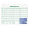 Daily Attendance Card, 8.5 x 11, 1/Page, 50 Forms2