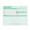 Employee's Record File Folder, Straight Tabs, Letter Size, Index Stock, Green, 20/Pack1