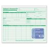 Employee's Record File Folder, Straight Tabs, Letter Size, Index Stock, Green, 20/Pack2