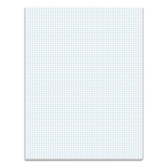 Quadrille Pads, Quadrille Rule (6 sq/in), 50 White 8.5 x 11 Sheets1