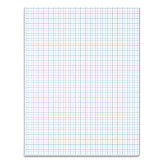 Quadrille Pads, Quadrille Rule (8 sq/in), 50 White 8.5 x 11 Sheets1