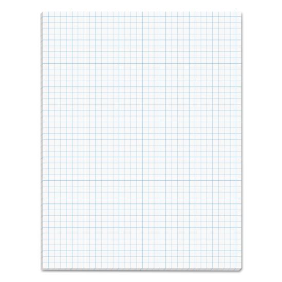 Cross Section Pads, Cross-Section Quadrille Rule (4 sq/in, 1 sq/in), 50 White 8.5 x 11 Sheets1