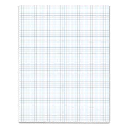 Cross Section Pads, Cross-Section Quadrille Rule (5 sq/in, 1 sq/in), 50 White 8.5 x 11 Sheets1