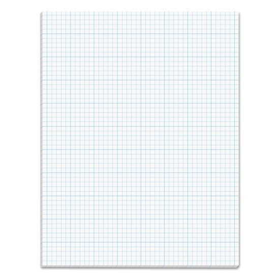 Cross Section Pads, Cross-Section Quadrille Rule (5 sq/in, 1 sq/in), 50 White 8.5 x 11 Sheets1