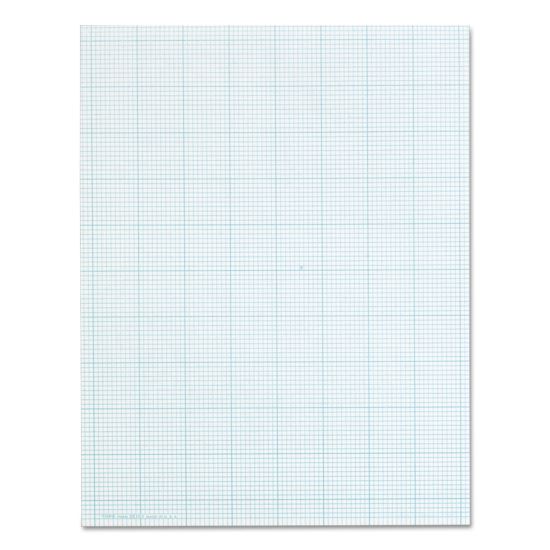 Cross Section Pads, Cross-Section Quadrille Rule (10 sq/in, 1 sq/in), 50 White 8.5 x 11 Sheets1