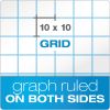 Cross Section Pads, Cross-Section Quadrille Rule (10 sq/in, 1 sq/in), 50 White 8.5 x 11 Sheets2