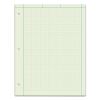 Engineering Computation Pads, Cross-Section Quadrille Rule (5 sq/in, 1 sq/in), Green Cover, 100 Green-Tint 8.5 x 11 Sheets1