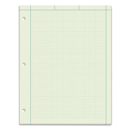 Engineering Computation Pads, Cross-Section Quadrille Rule (5 sq/in, 1 sq/in), Green Cover, 100 Green-Tint 8.5 x 11 Sheets1