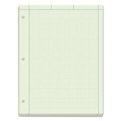 Engineering Computation Pads, Cross-Section Quadrille Rule (5 sq/in, 1 sq/in), Green Cover, 200 Green-Tint 8.5 x 11 Sheets1