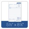 Snap-Off Job Work Order Form, Three-Part Carbonless, 5.66 x 8.63, 1/Page, 50 Forms2