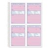 Telephone Message Book, Fax/Mobile Section, Two-Part Carbonless, 5.5 x 3.88, 4/Page, 400 Forms1
