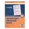 Telephone Message Book, Fax/Mobile Section, Two-Part Carbonless, 5.5 x 3.88, 4/Page, 400 Forms2