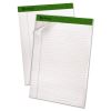 Earthwise by Ampad Recycled Writing Pad, Wide/Legal Rule, Politex Sand Headband, 40 White 8.5 x 11.75 Sheets, 4/Pack2