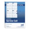 Service Call Book, Two-Part Carbonless, 4 x 5.5, 4/Page, 200 Forms2