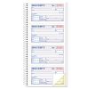 Money/Rent Receipt Spiral Book, Two-Part Carbonless, 2.75 x 4.75, 4/Page, 200 Forms1