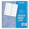 Voice Mail Log Book, 8.5 x 8.25, 1/Page, 1,400 Forms2