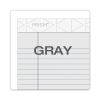 Prism + Colored Writing Pads, Narrow Rule, 50 Pastel Gray 5 x 8 Sheets, 12/Pack2