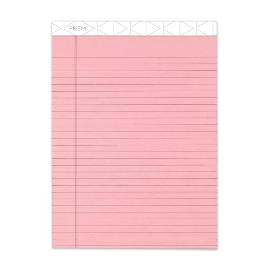 Prism + Colored Writing Pads, Wide/Legal Rule, 50 Pastel Pink 8.5 x 11.75 Sheets, 12/Pack1